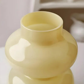 Vaso  Decorativo em Vidro - Viborg Creme