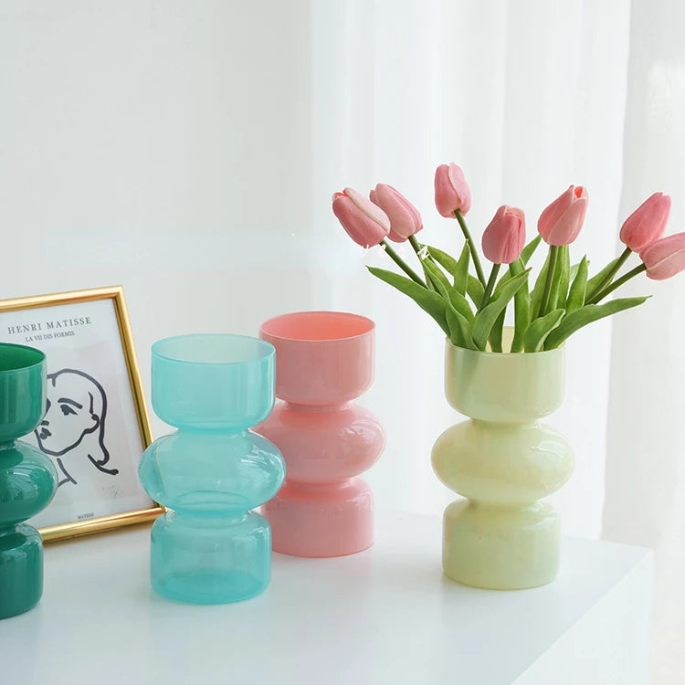 Vaso Decorativo em Vidro - Bergen Pastel